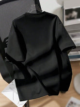 Pink Star Pattern Loose Round Neck Short Sleeve T-Shirt